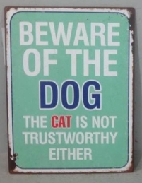 Sinal Beware of the Dog...